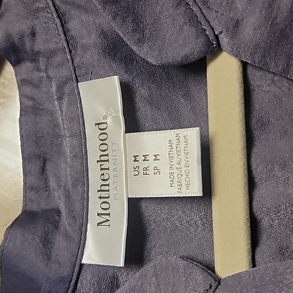 Motherhood Maternity Sleeveless Button-up Dress w/Belt - Picture 5 of 16